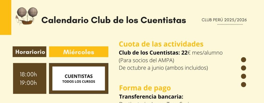 Horario Cuentistas 23/24